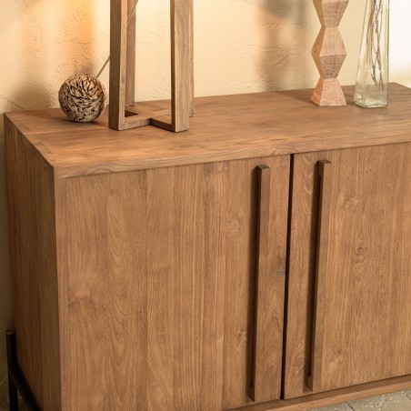 Buffet SIXTINE en bois de teck recyclé