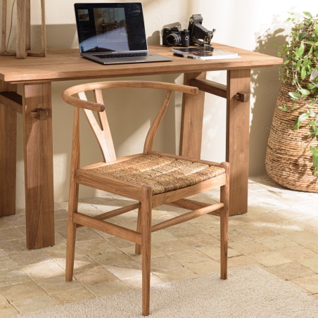 Chaise SIXTINE en bois de teck recyclé