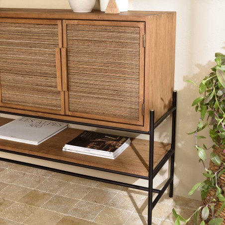Buffet SIXTINE en bois de teck recyclé