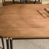 SIXTINE Oval Dining Table 200x105cm - Recycled Teak Wood Top