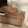 Meuble TV SIXTINE modulable 140x40cm en bois teck recyclé