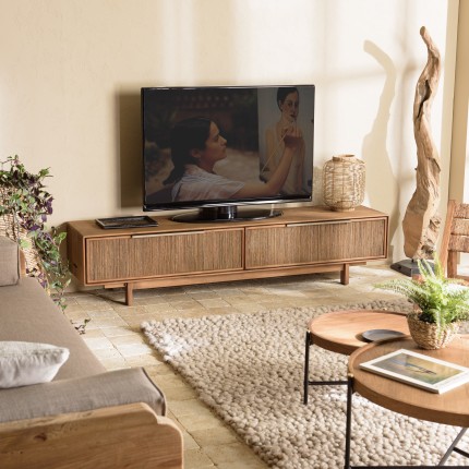 Meuble TV SIXTINE en bois teck recyclé