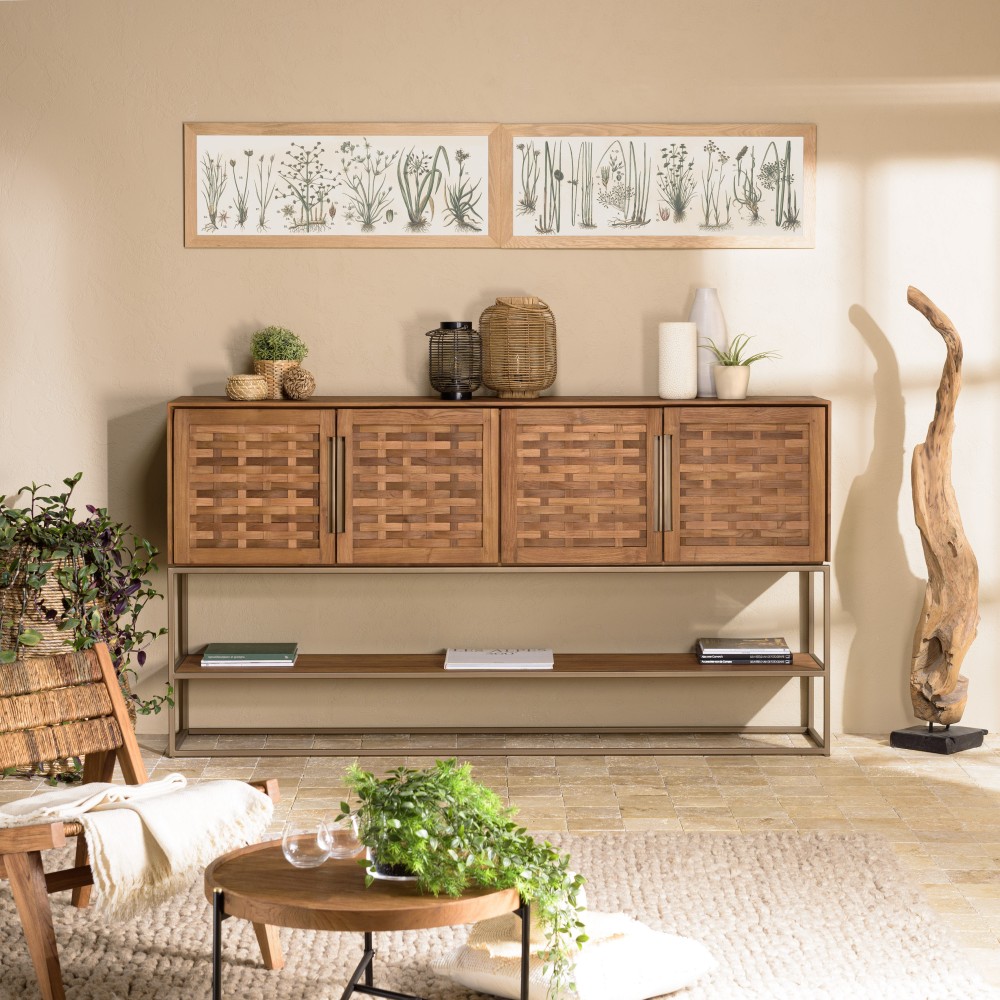 Buffet en bois de teck recyclé SIXTINE Buffet en bois de teck recyclé SIXTINE