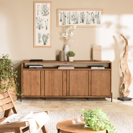 Buffet SIXTINE en bois de teck recyclé