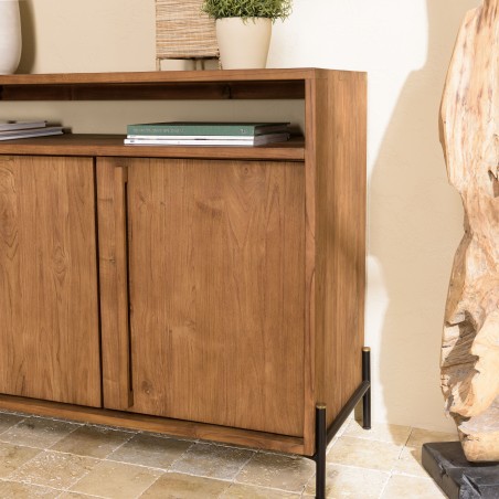 Buffet SIXTINE en bois de teck recyclé