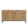 MARCEAU Sideboard - Natural Cane Finish, 3 Doors