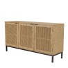 MARCEAU Sideboard - Natural Cane Finish, 3 Doors