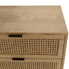 Commode MARCEAU - 6 tiroirs cannage naturel
