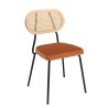 Lot de 2 chaises AGATHE en métal noir