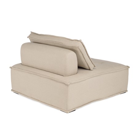 Chauffeuse AGATHE beige 100x100cm - Confort et élégance