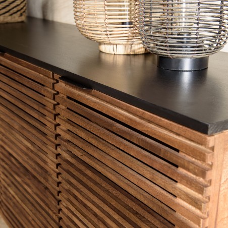 Buffet ALIX en bois de manguier 4 portes