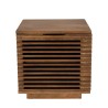 ALIX Mango Wood Bedside Table with 1 Open Door - Natural Hues