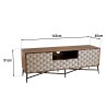 ALIX TV Stand - Mango Wood with Ethnic Patterns