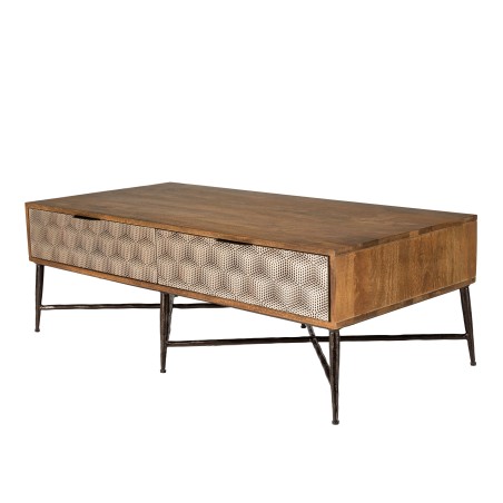 Table basse ALIX en bois de manguier - Design unique