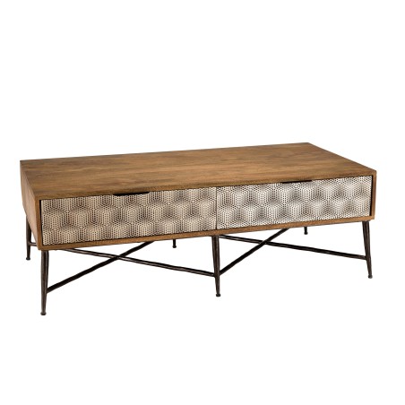 Table basse ALIX en bois de manguier - Design unique