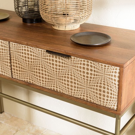 Console ALIX en bois de manguier