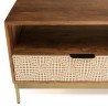ALIX Mango Wood TV Stand - 2 Niches, 2 Drawers