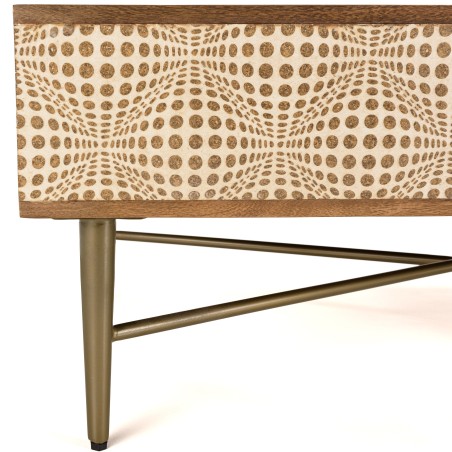 Table basse ALIX en bois de manguier