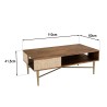 Table basse ALIX en bois de manguier