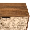 Buffet ALIX en bois de manguier 4 portes - Motifs ethniques
