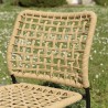 Lot de 2 chaises de jardin VIANNEY en cordage tressé beige