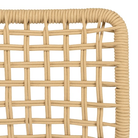 Lot de 2 chaises de jardin VIANNEY en cordage tressé beige