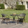 VIANNEY 2-Person Steel Garden Set - Trendy Outdoor Furniture