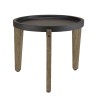 Table d’appoint HECTOR 55x52cm béton noir acacia
