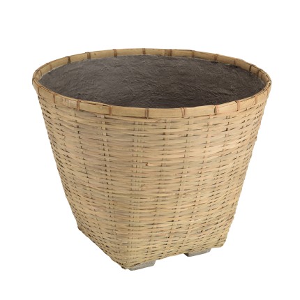 HECTOR Round Flower Pot 60x60cm - Natural Bamboo