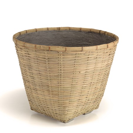 Pot de fleur HECTOR en bambou naturel 60x60cm