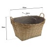 Pot de fleur ovale HECTOR en bambou naturel