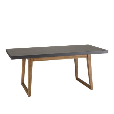 HECTOR Houston Garden Furniture - Concrete-Look Resin and Acacia - 4/6 People