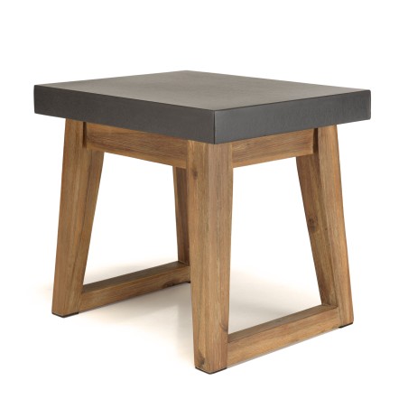 Table d'appoint HECTOR - Béton foncé 50x40cm