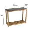 Console HECTOR - Béton foncé et acacia