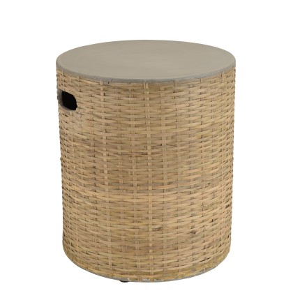 Table d'appoint ronde HECTOR en bambou naturel