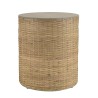 Table d'appoint ronde HECTOR en bambou naturel