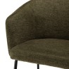 Lot de 2 chaises ULYSSE - Tissu vert olive