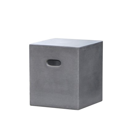Cube en béton HECTOR 40x40 cm gris foncé