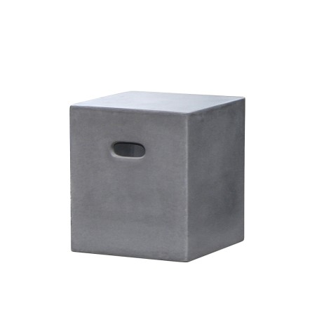 Cube en béton HECTOR 40x40 cm gris foncé