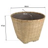 Pot de fleur HECTOR en bambou naturel 60x60cm