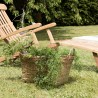 Pot de fleur ovale HECTOR en bambou naturel