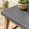 Table d'appoint HECTOR - Béton foncé 50x40cm