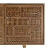 ISA - Patinated Mango Wood Sideboard with Art Deco Carved Motifs