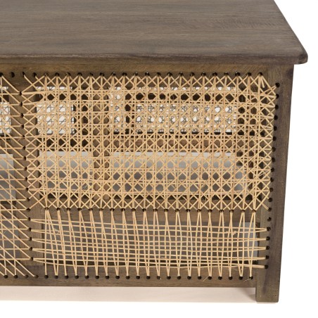 Table basse ISA en bois de manguier foncé