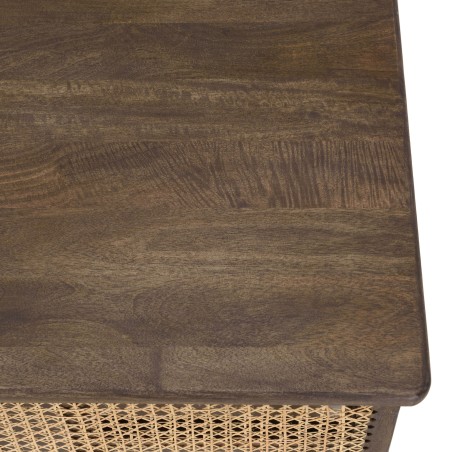 Table basse ISA en bois de manguier foncé