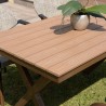 VIANNEY Rectangular Garden Table for 4 People - 140 x 80 cm
