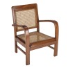 Fauteuil DAK - Bois Mindi et cannage foncé