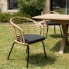 Lot de 2 fauteuils MALO en rotin synthétique