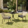 Lot de 2 fauteuils MALO en cordage naturel