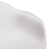Lot 6 fauteuils blancs dossier arrondi